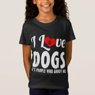 Camiseta Amo A Los Perros Y A La Gente Que Me Molesta El Am