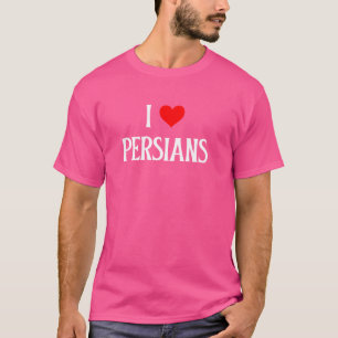 Camiseta Amo a los persas y corazón a los persas que aman e