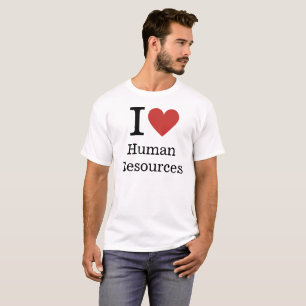 Camiseta ❤️ Amo a los PERSONALIZADOS de Recursos Humanos