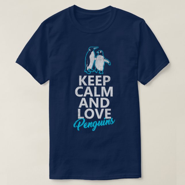 Camiseta Amo a los pingüinos (Diseño del anverso)