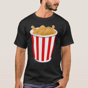 Camiseta Amo a los pollos Especialmente cuando se fríen Pol