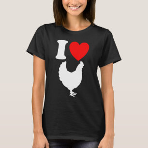 Camiseta Amo a los pollos   Granjero Pollo Granjero Pollito