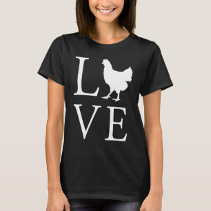 Camiseta Amo a los pollos  Pollo