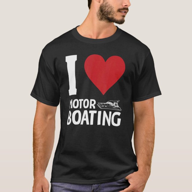 Camiseta Amo A Los Propietarios De Barcos De Motor (Anverso)