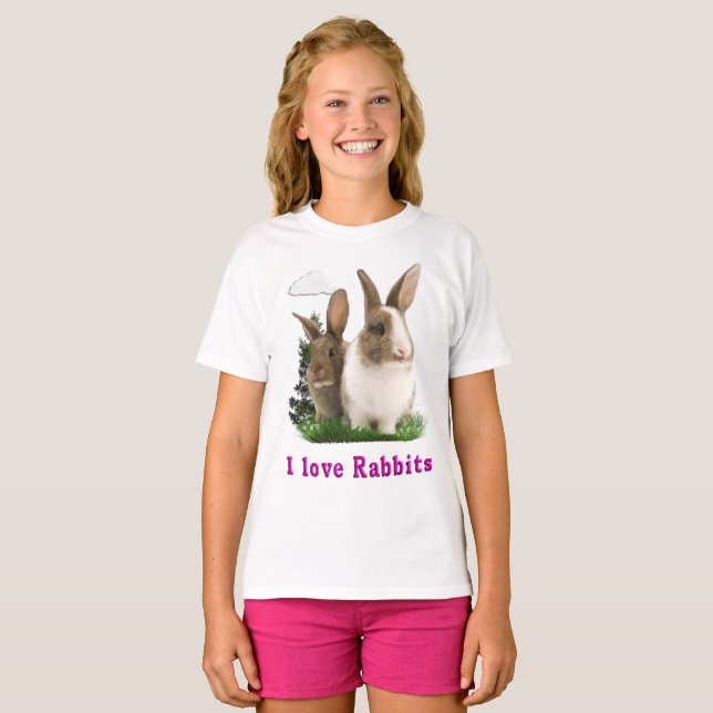 Camiseta Amo a los Rabbits (Anverso completo)