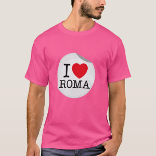 Camiseta Amo a los romaníes, Guay Roma Italia Gráfico de ar