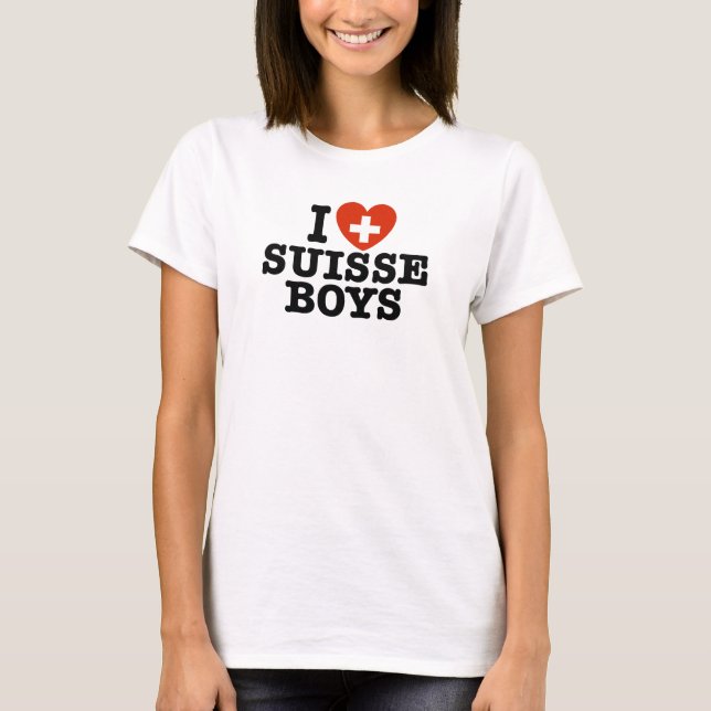 Camiseta Amo a los Suisse Boys (Anverso)