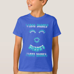 Camiseta ¡Amo A Los Tiburones! Cara sonriente