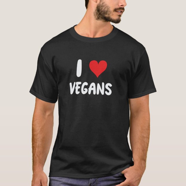 Camiseta Amo a los veganos (Anverso)