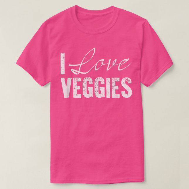 Camiseta Amo a los Vegetarianos Guay Vegetarianos (Diseño del anverso)