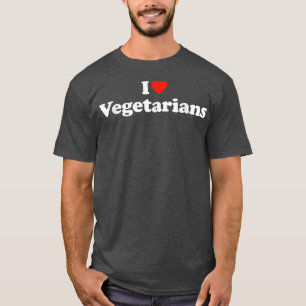 Camiseta Amo A Los Vegetarianos Vegetarianos T Vegetariano