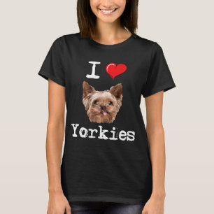 Camiseta Amo a los Yorkies Orgullosos Yorkshire Terrier Dog