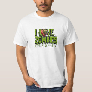 Camiseta Amo a los zombies