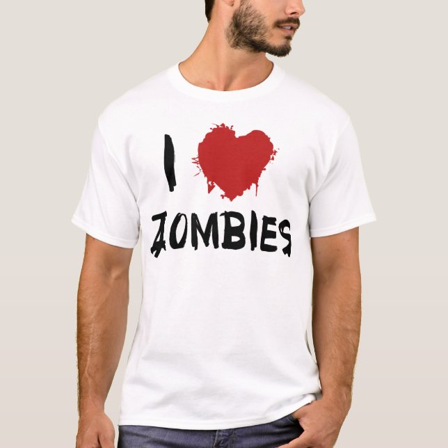 Camiseta Amo a los Zombies (Anverso)