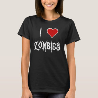 Camiseta Amo a los zombies