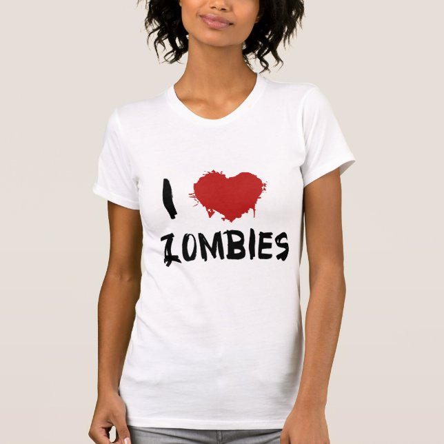 Camiseta Amo a los zombies (Anverso)