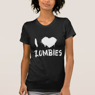 Camiseta Amo a los zombies