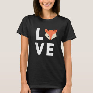 Camiseta Amo a los zorros Cute Fox Zorro divertido Amo la c
