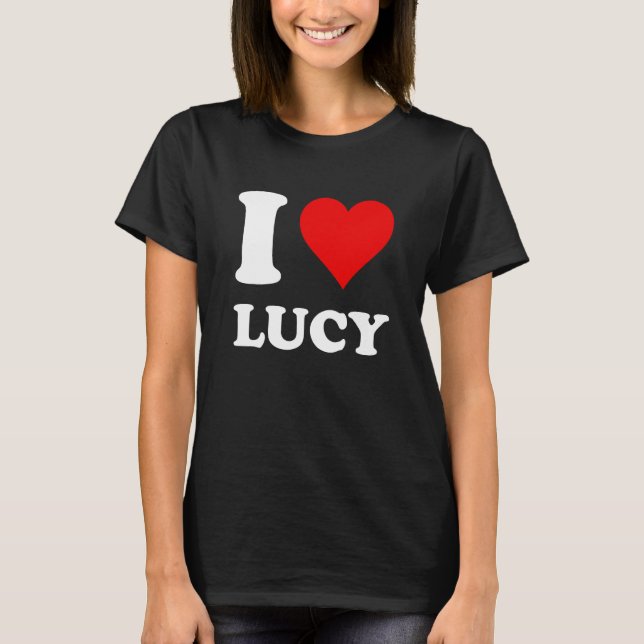 Camiseta Amo a Lucy (Anverso)