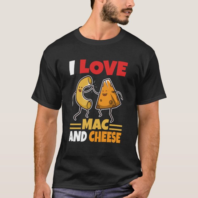 Camiseta Amo a Mac y Queso (Anverso)