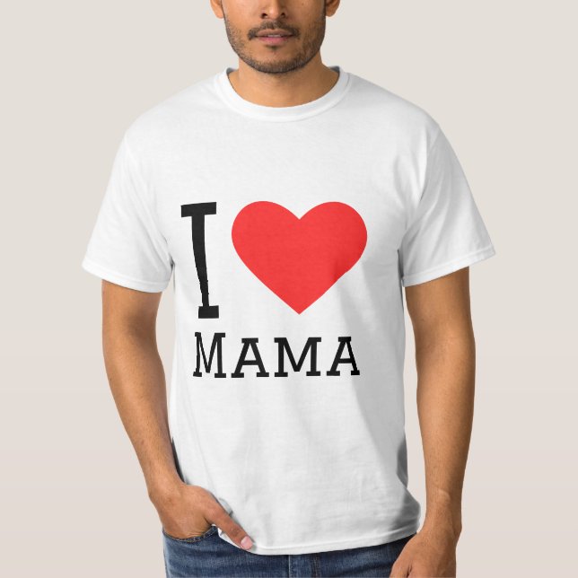 Camiseta Amo a mamá (Anverso)
