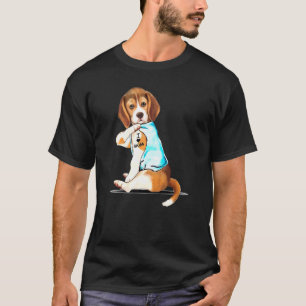 Camiseta Amo a Mamá Beagle Harrier Tattooed