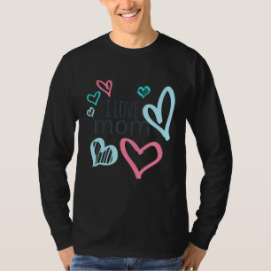 Camiseta Amo a Mamá Corazón Esencial