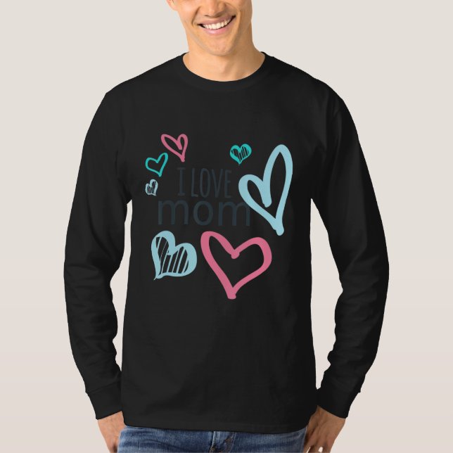 Camiseta Amo a Mamá Corazón Esencial (Anverso)