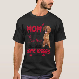 Camiseta Amo A Mamá Dacshund Perro Mamá Perro Wiener Día de