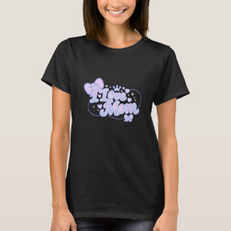 Camiseta Amo a Mamá – Diseño Kawaii Pastel