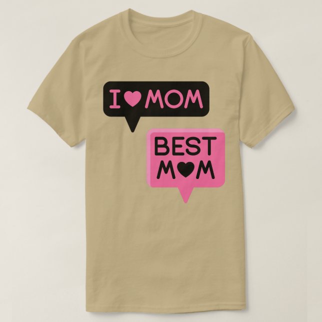 Camiseta amo a mamá mejor mamá (Diseño del anverso)