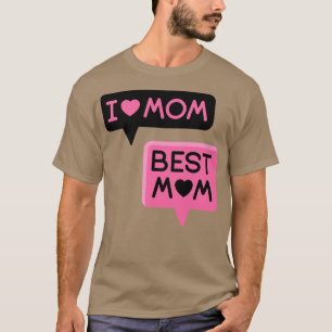 Camiseta amo a mamá mejor mamá