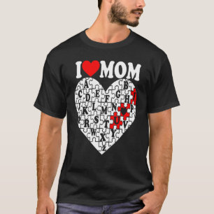 Camiseta Amo a mamá Redheart Word Search Día de San Valentí