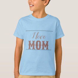Camiseta Amo a mamá Salmon Sky, niño