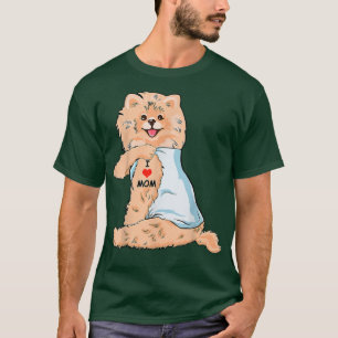 Camiseta Amo a Mamá Tattoo Alemana Spitz Mamá Perro Mujeres