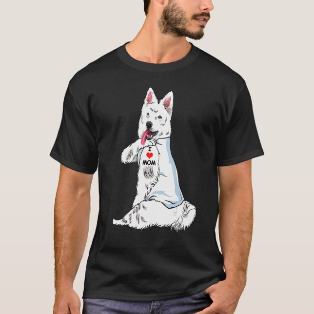 Camiseta Amo a mamá Tattoo Berger Blanc Suisse Día de la Ma (Anverso)