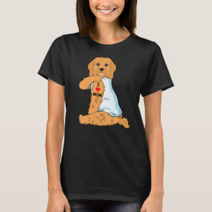 Camiseta Amo a Mamá Tattoo Cavoodle Mamá Perro Mujeres