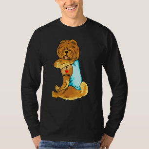 Camiseta Amo a Mamá Tattoo Chow Mamá Perro Mujeres