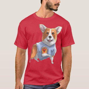 Camiseta Amo A Mamá Tattoo Corgi Perro Perra Mujeres Regalo