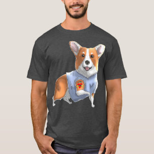 Camiseta Amo A Mamá Tattoo Corgi Perro Perra Mujeres Regalo
