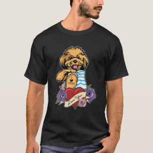 Camiseta Amo a Mamá Tattoo Diseño I Divertido Toy Poodle Ma