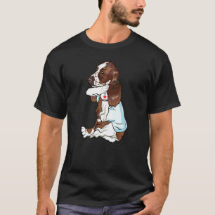 Camiseta Amo A Mamá Tattoo English Springer Spaniel Mom Dog