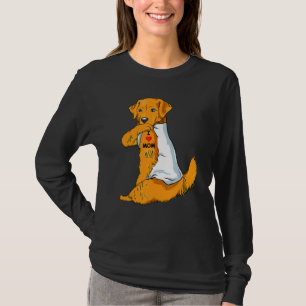 Camiseta Amo a Mamá Tattoo Golden Retriever Mom Dog Women