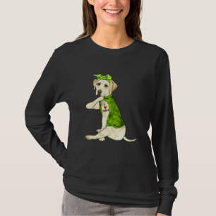 Camiseta Amo A Mamá Tattoo Gracioso Perro Labrador St Patri