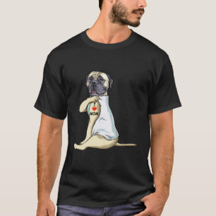 Camiseta Amo A Mamá Tattoo Inglés Mastiff Mamá Perro Lover 