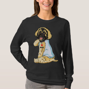 Camiseta Amo a Mamá Tattoo Leonberger Mamá Perro Mujeres