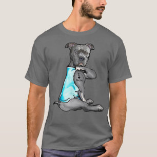 Camiseta Amo a Mamá Tattoo Pitbull Perro Perro Perro Perezo