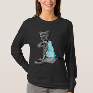 Camiseta Amo a Mamá Tattoo Pitbull Perro Perro Perro Perezo