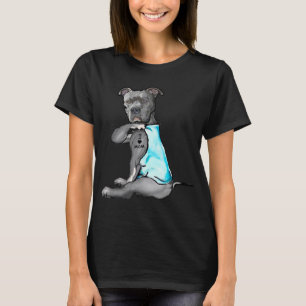 Camiseta Amo a Mamá Tattoo Pitbull Perro Perro Perro Perezo