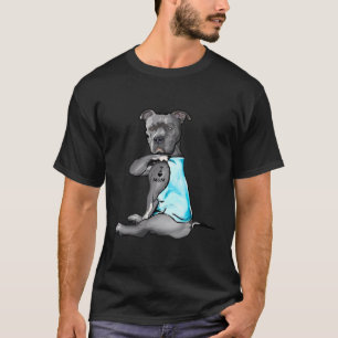 Camiseta Amo a Mamá Tattoo Pitbull Perro Perro Perro Perezo